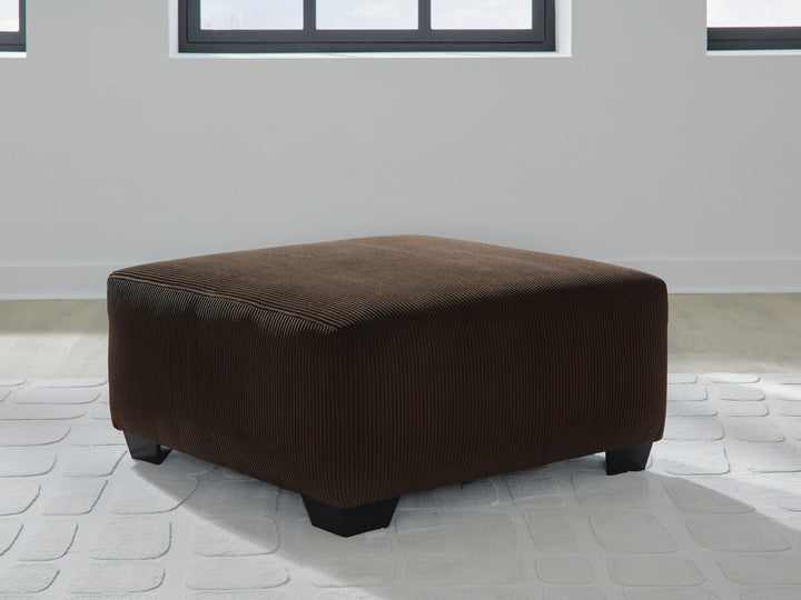 Kimlee Oversized Accent Ottoman - Dark Brown (2)