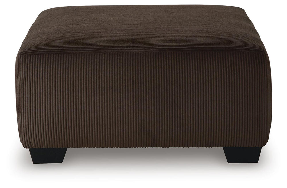 Kimlee Oversized Accent Ottoman - Dark Brown (3)