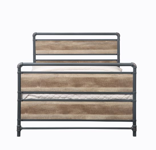 Brantley Full Bed in Antique Oak &amp; Sandy Gray