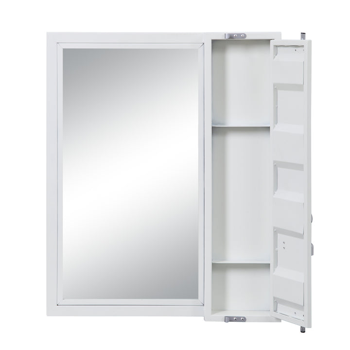 Cargo Vanity Mirror in White Finish