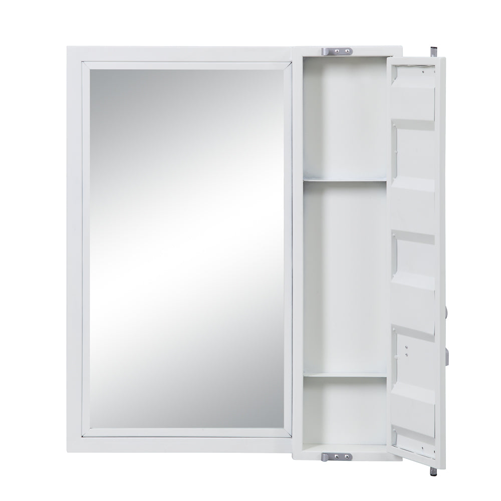 Cargo Vanity Mirror in White Finish