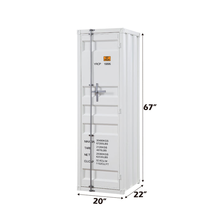 Cargo Wardrobe in White - dimensions