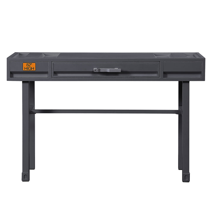 Cargo Vanity Desk in Gunmetal Finish