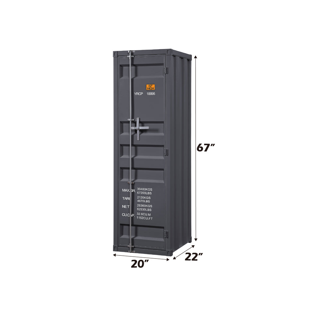 Cargo Wardrobe in Gunmetal - dimensions