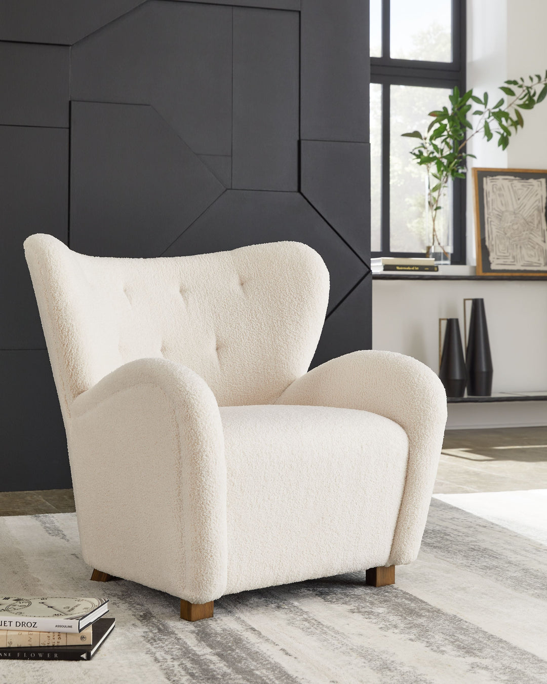 Larbell - Accent Chair - Ecru