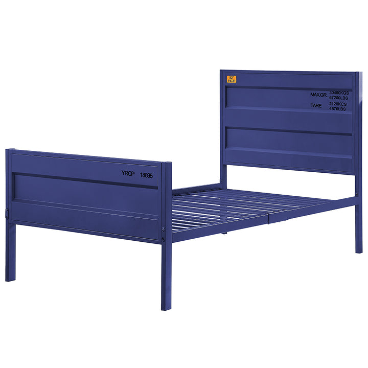 Cargo Twin Bed in Blue Finish