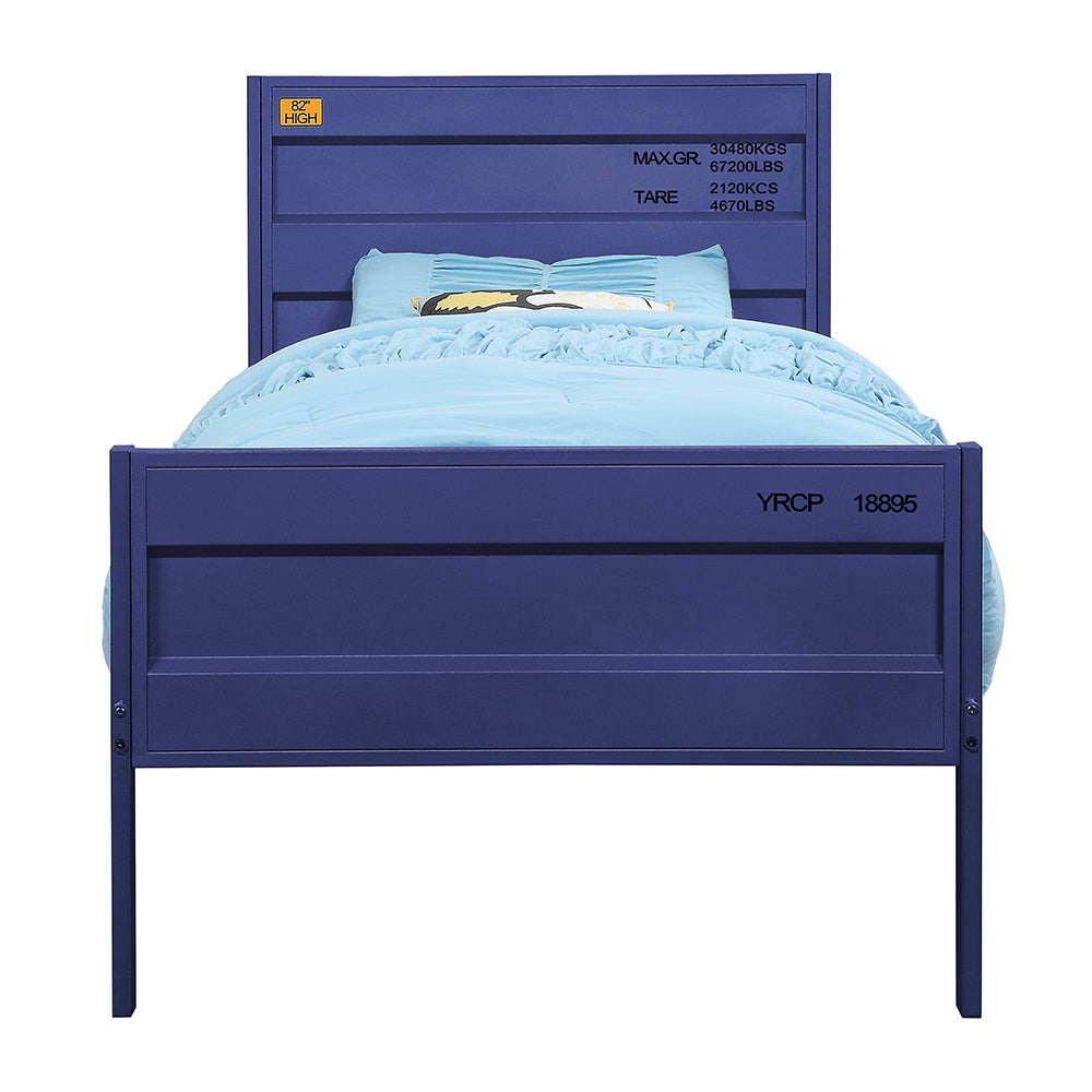 Cargo Twin Bed in Blue Finish