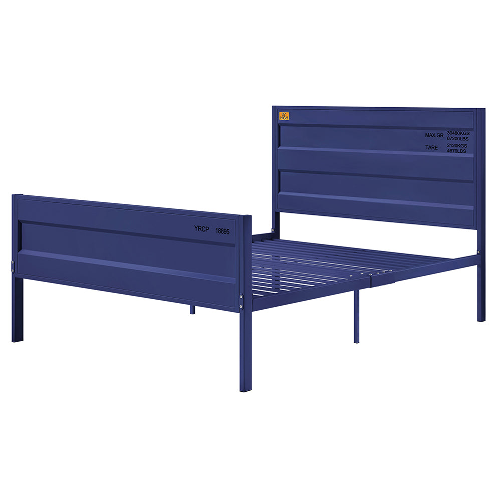 Cargo Full Bed in Blue Finish