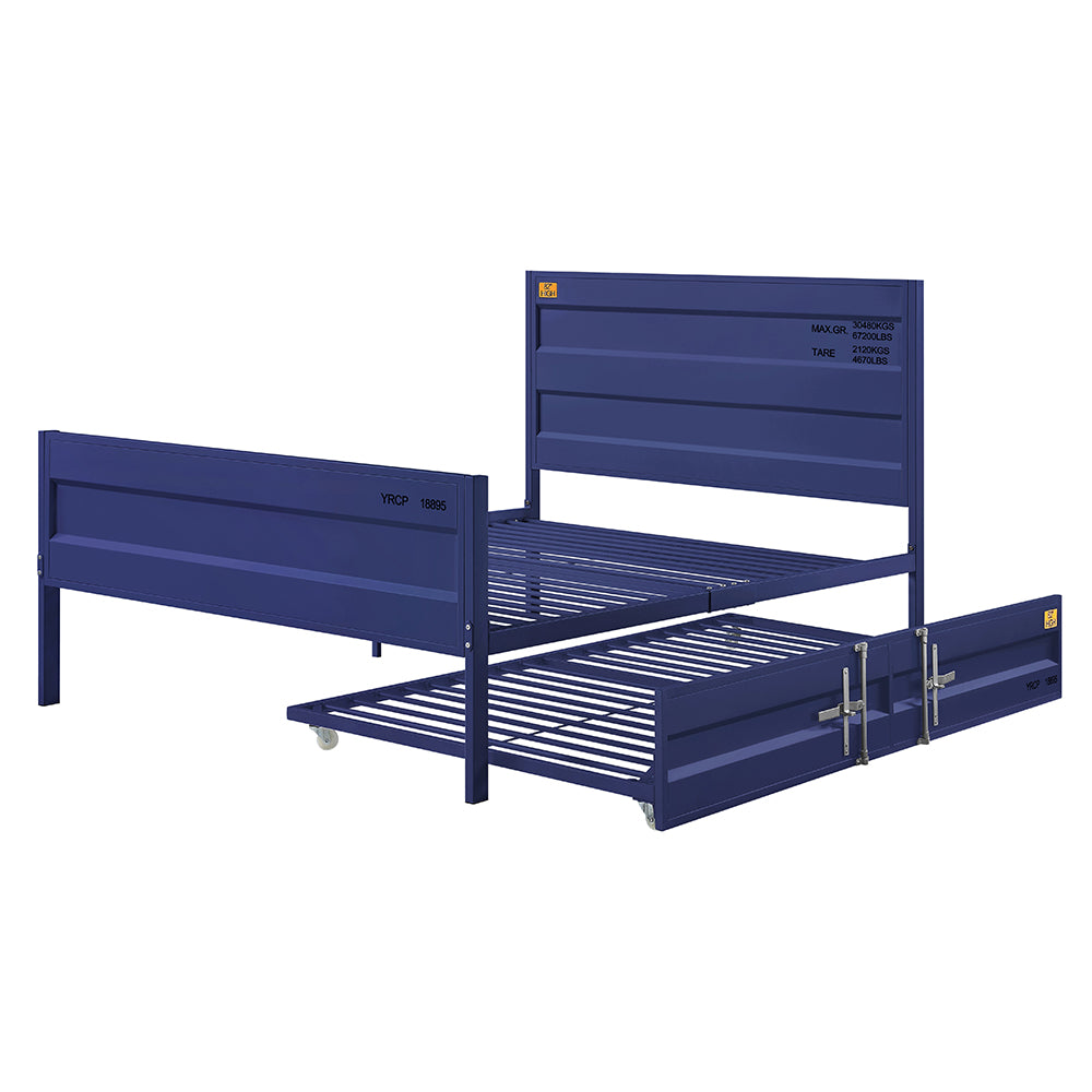 Cargo Full Bed in Blue Finish