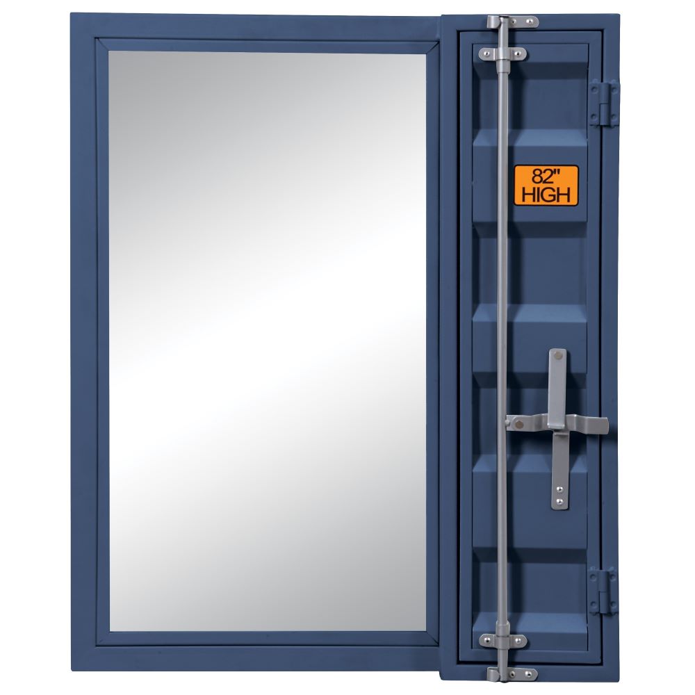 Cargo Vanity Mirror in Blue Finish