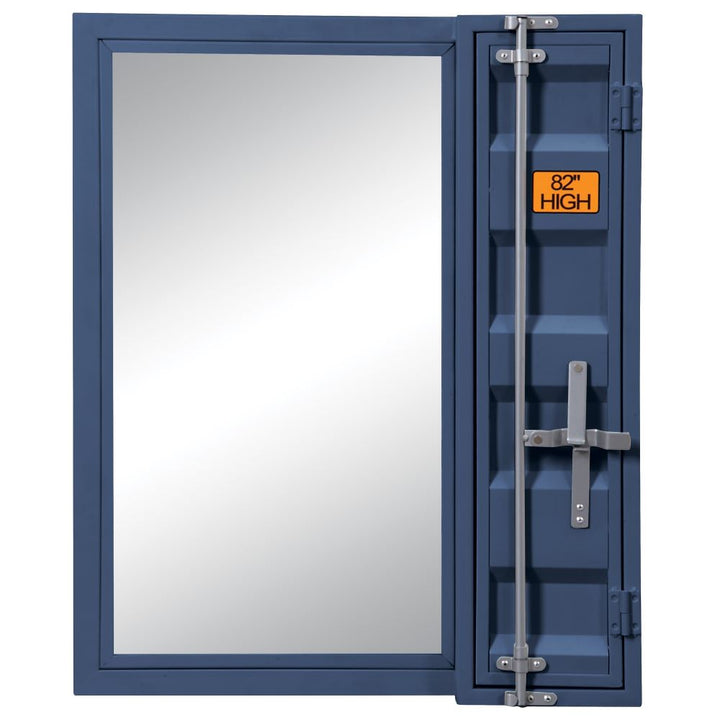 Cargo Vanity Mirror in Blue Finish