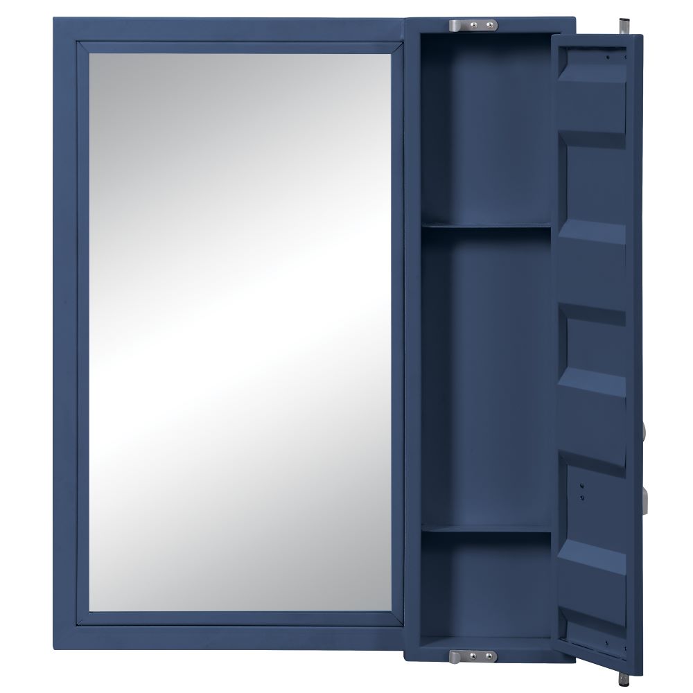 Cargo Vanity Mirror in Blue Finish