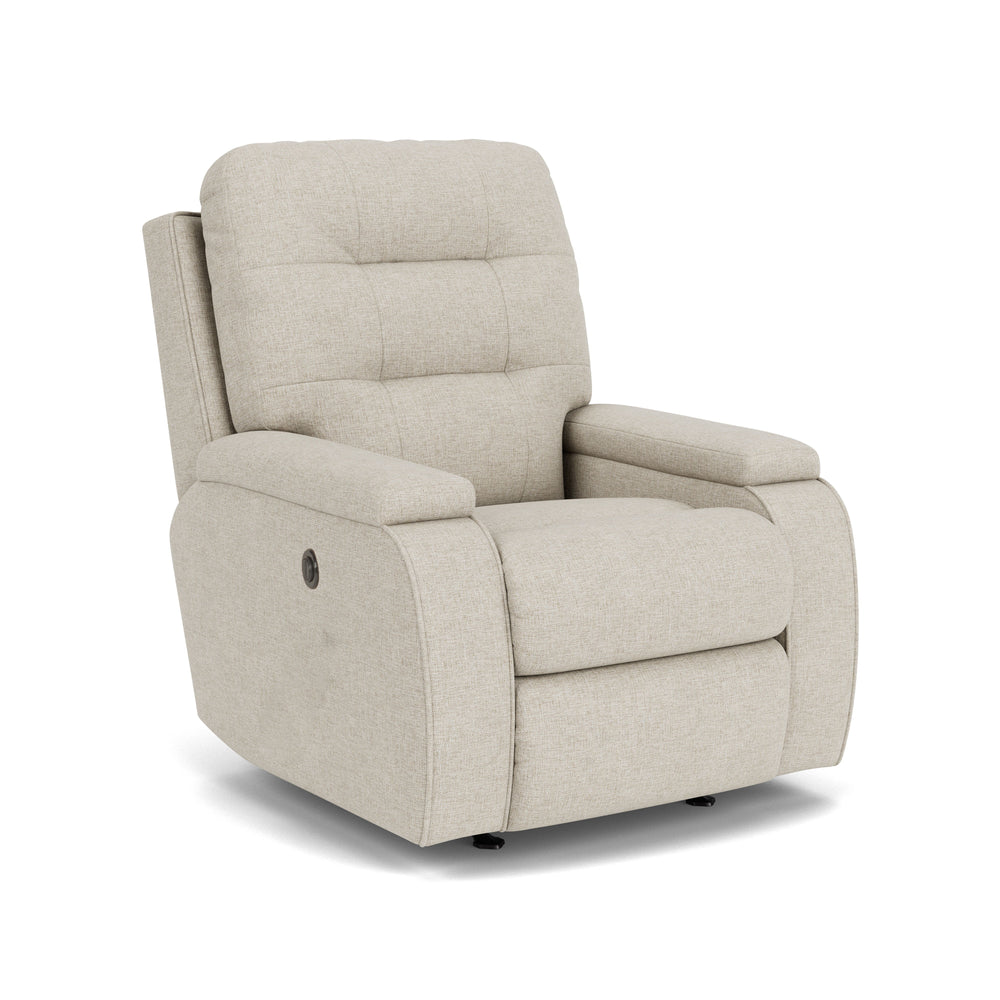 Kerrie Power Rocking Recliner Beige