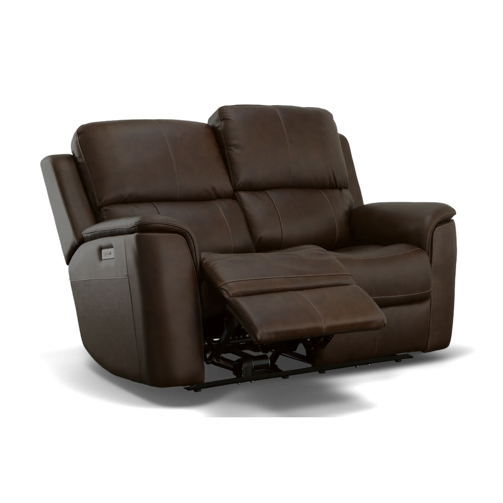 flexsteel-henry-leather-power-reclining-loveseat-burnt-umber