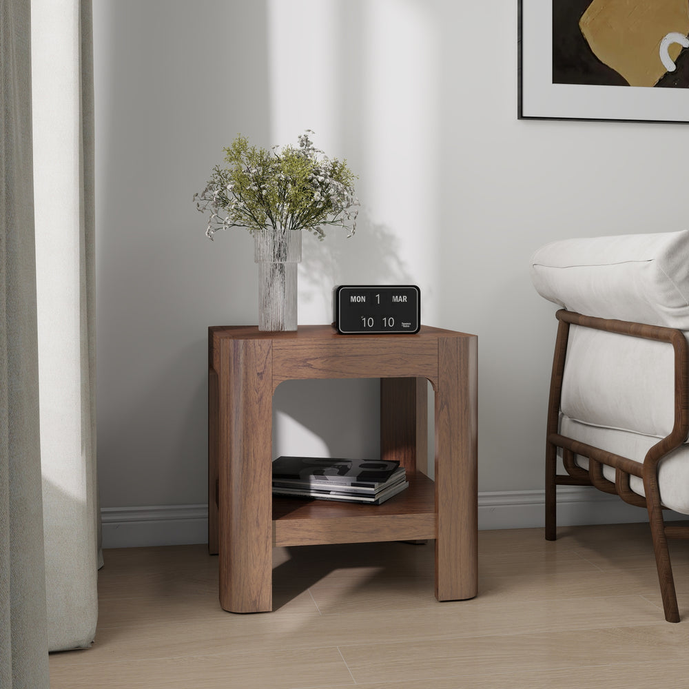 Trevin Side/End Table - Walnut - view 3