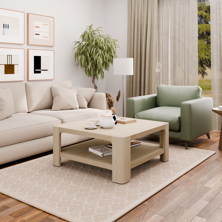 Trevin Square Coffee Table - Weathered Sand - view 3
