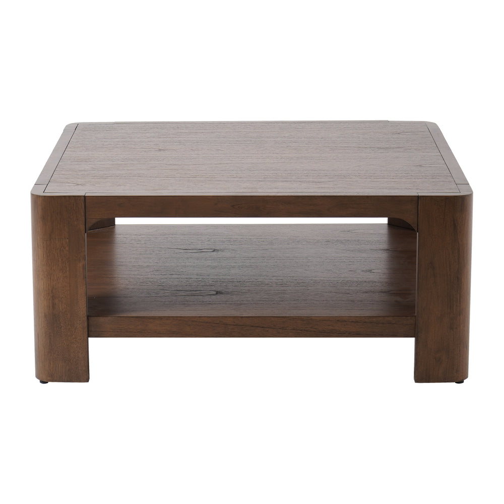 Trevin Square Coffee Table - Walnut - view 4