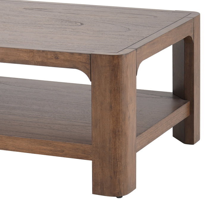 Trevin Rectangular Coffee Table - Walnut - view 7