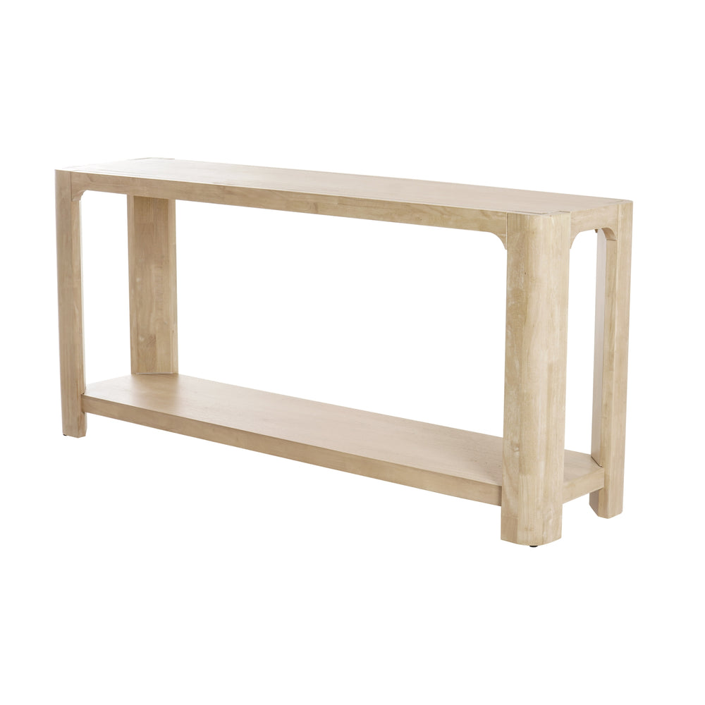 Trevin 66" Console Table with Shelf - Weathered Sand