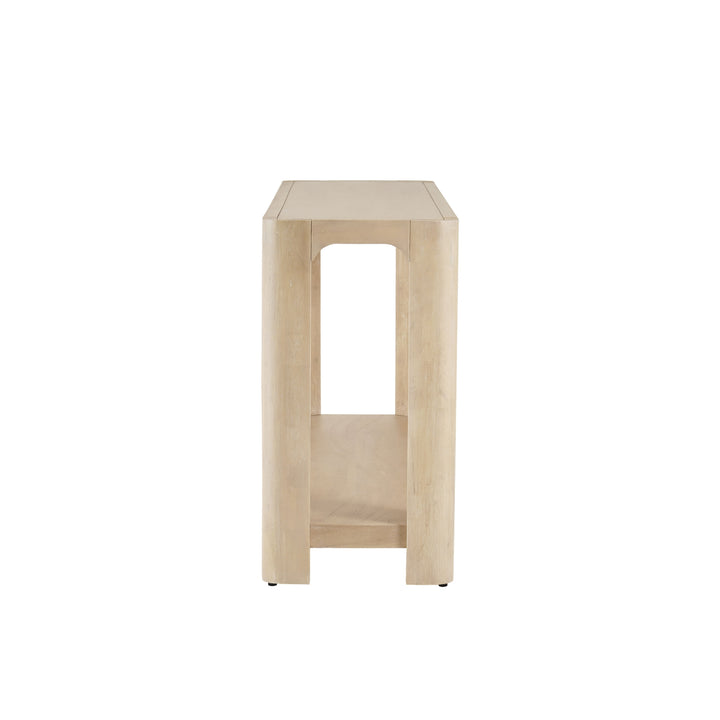 Trevin 66" Console Table with Shelf - Weathered Sand - view 6