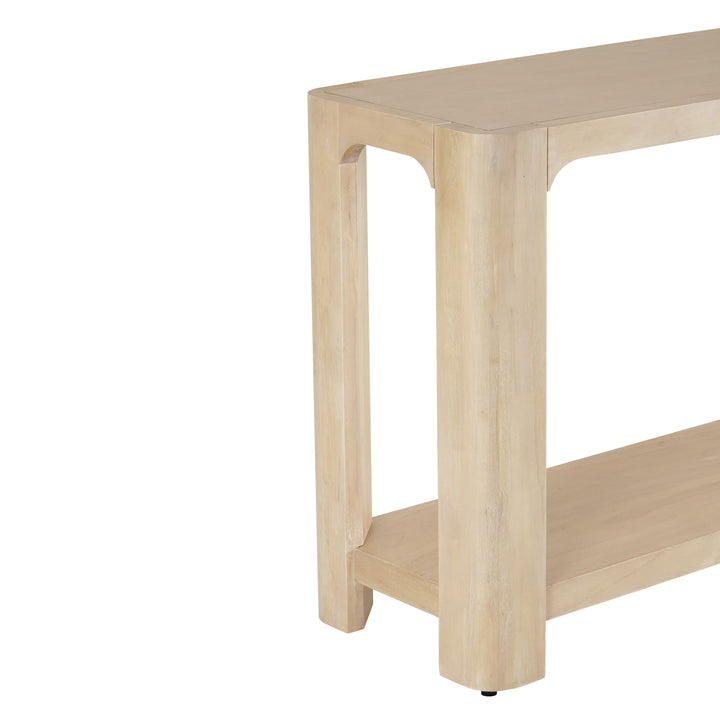 Trevin 66" Console Table with Shelf - Weathered Sand - view 8