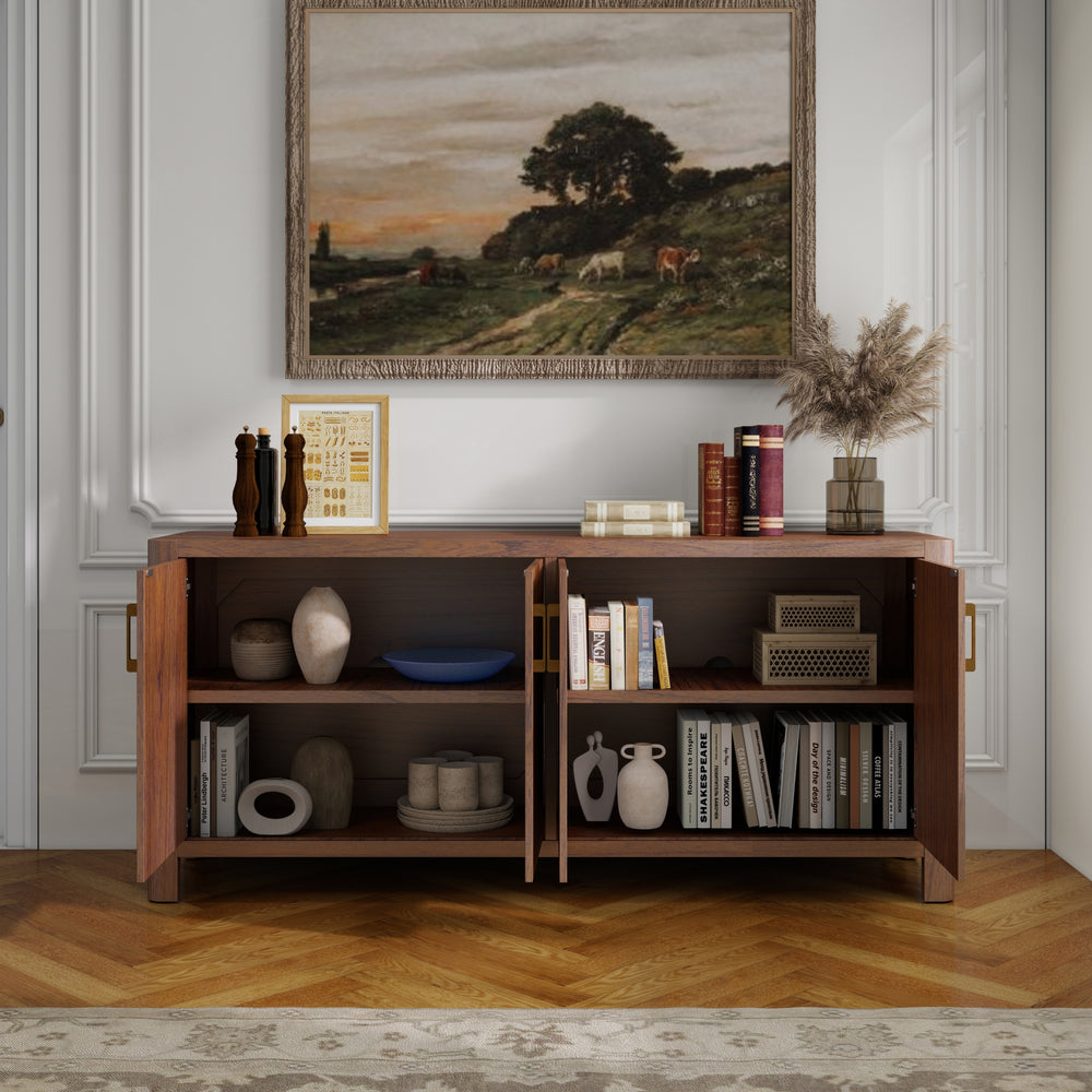 Trevin Buffet 4 Doors - Walnut - view 4