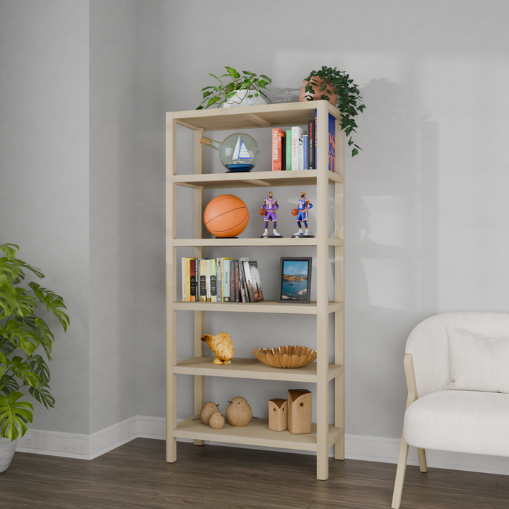 Trevin Bookcase - Weathered Sand - view 3