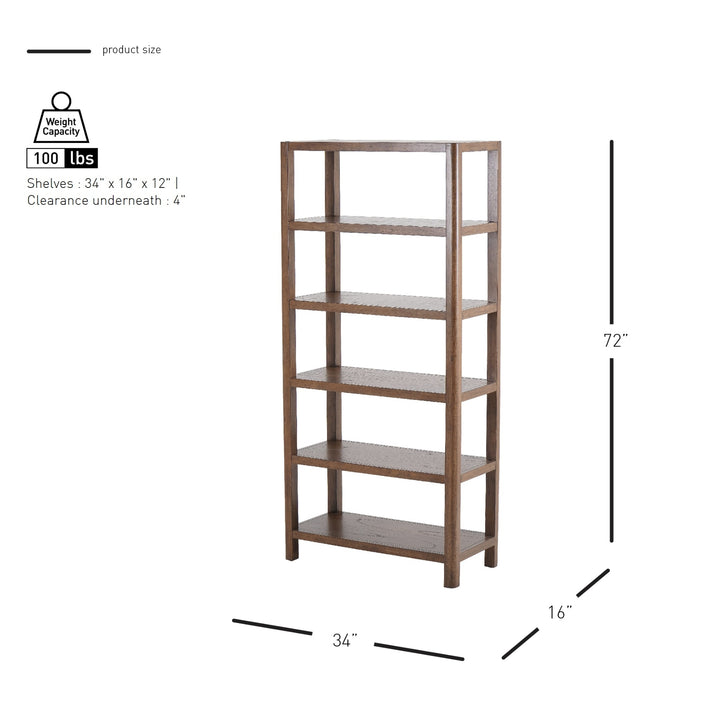 Trevin Bookcase - Walnut - view 2