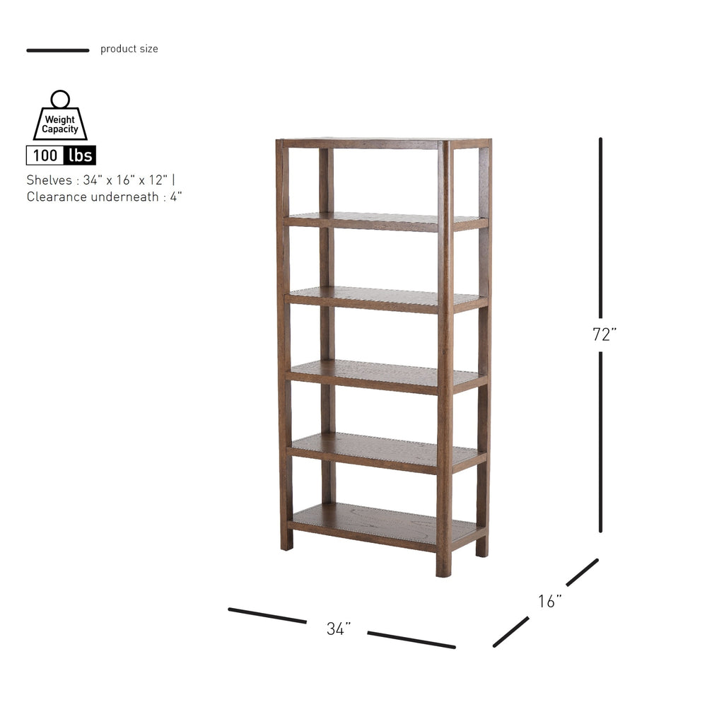 Trevin Bookcase - Walnut - view 2