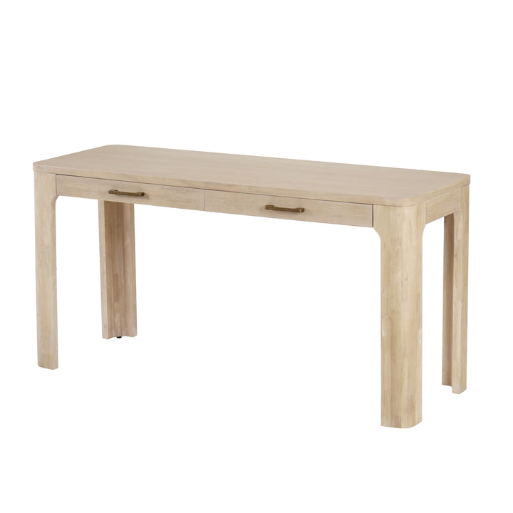 Trevin Desk 2 Drawers - Weathered Sand