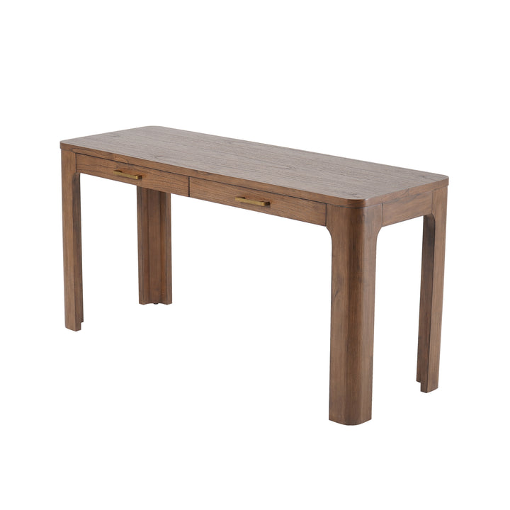 Trevin Desk 2 Drawers - Walnut