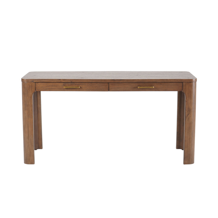 Trevin Desk 2 Drawers - Walnut - view 5