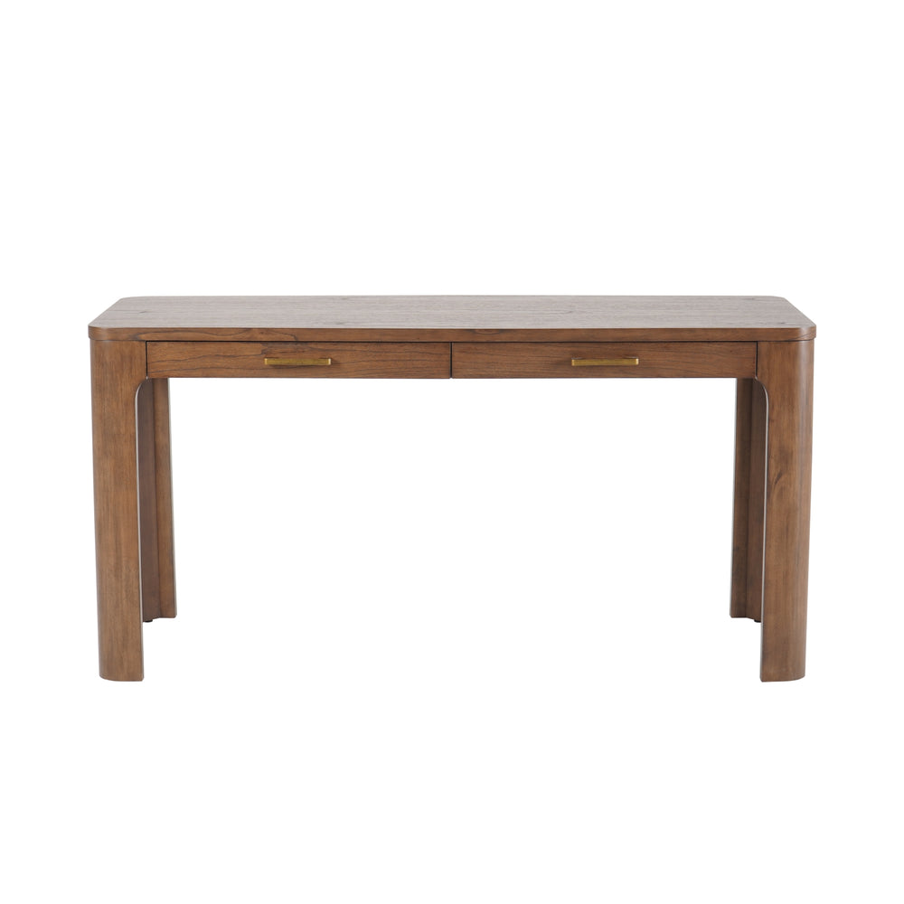 Trevin Desk 2 Drawers - Walnut - view 5