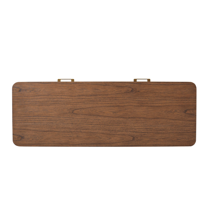 Trevin Desk 2 Drawers - Walnut - view 8