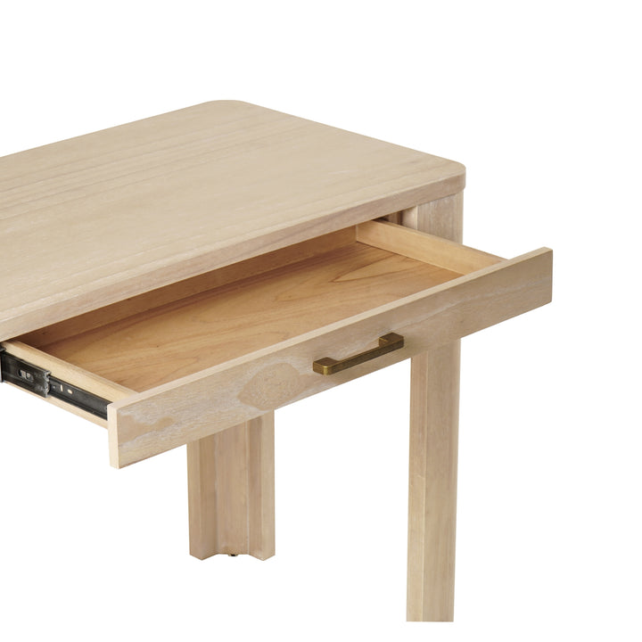 Trevin Small Desk 1 Drawer - Weathered Sand - view 10
