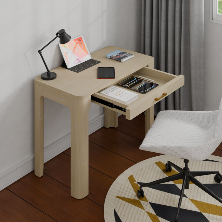 Trevin Small Desk 1 Drawer - Weathered Sand - view 5