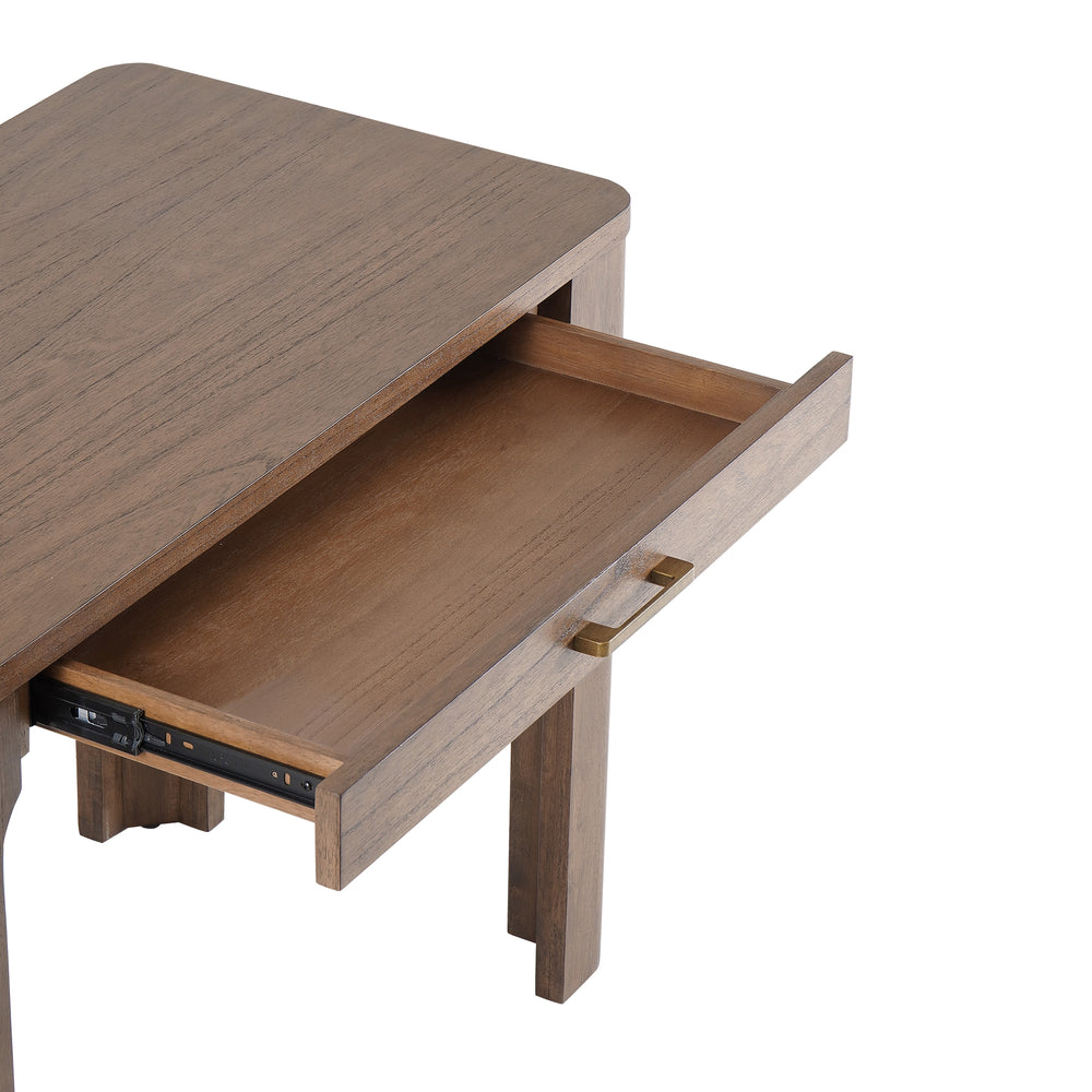 Trevin Small Desk 1 Drawer - Walnut - view 9