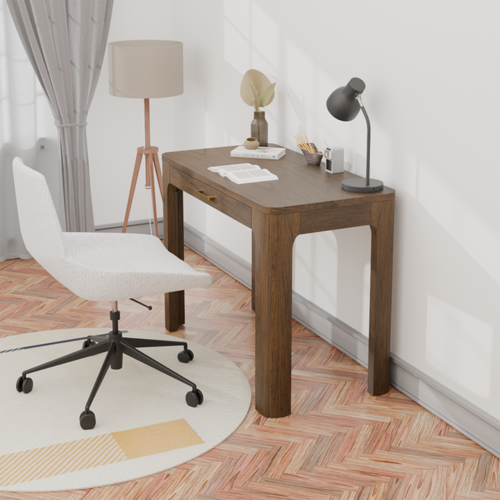 Trevin Small Desk 1 Drawer - Walnut - view 3