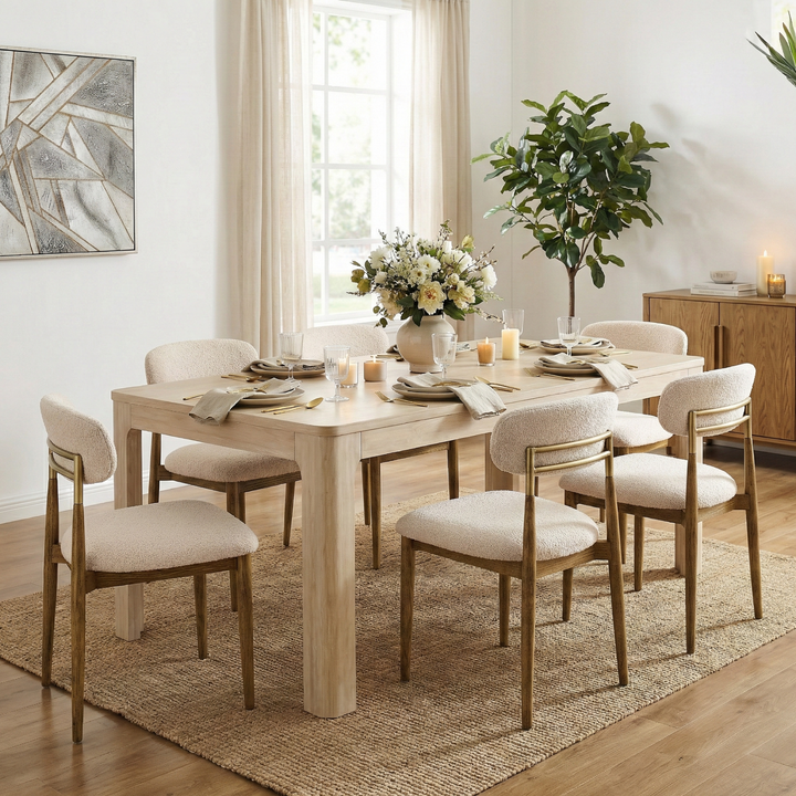 Trevin 79" Dining Table - Weathered Sand - view 3