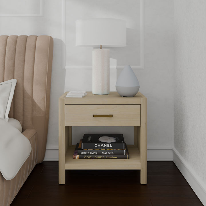 Trevin Nightstand/Side Table - Weathered Sand - view 3