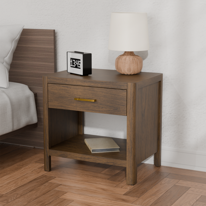 Trevin Nightstand/Side Table - Walnut - view 3