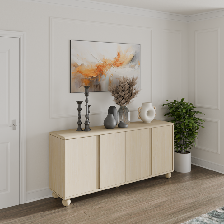 Harlyn Buffet/Sideboard 4 Doors - Weathered Sand - view 3