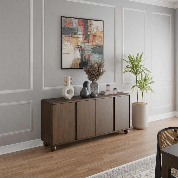 Harlyn Buffet/Sideboard 4 Doors - Walnut - view 3
