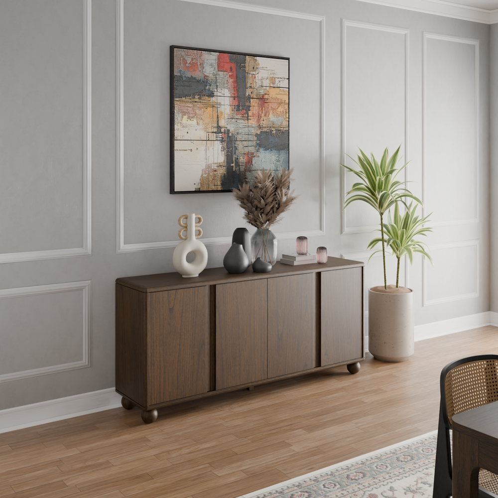 Harlyn Buffet/Sideboard 4 Doors - Walnut - view 3