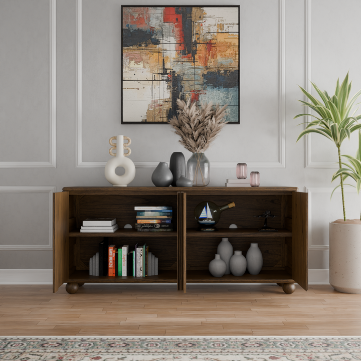 Harlyn Buffet/Sideboard 4 Doors - Walnut - view 4