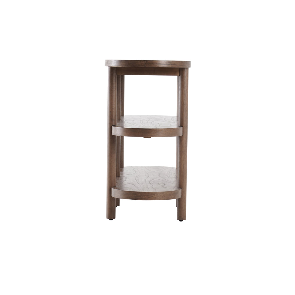 Lester Console Table with Shelves - Walnut - view 5
