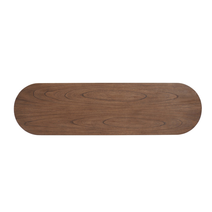 Lester Console Table with Shelves - Walnut - view 6