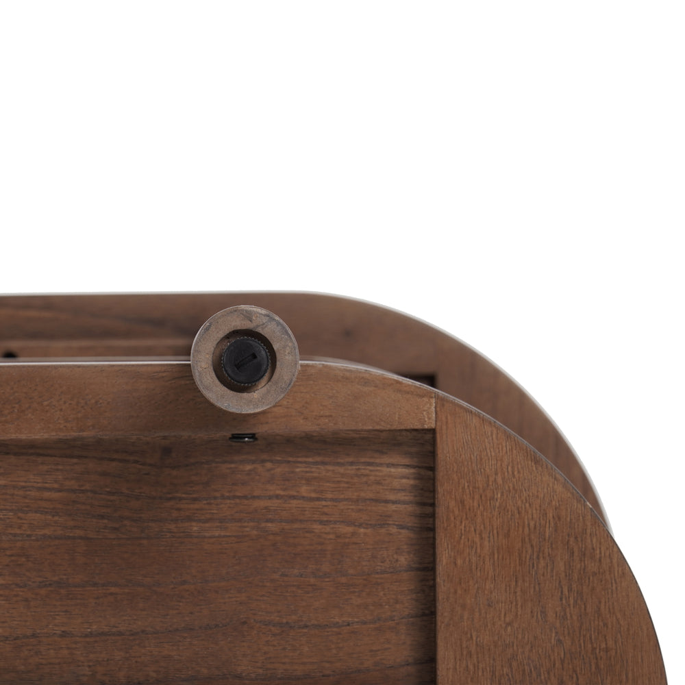 Lester Console Table with Shelves - Walnut - view 7