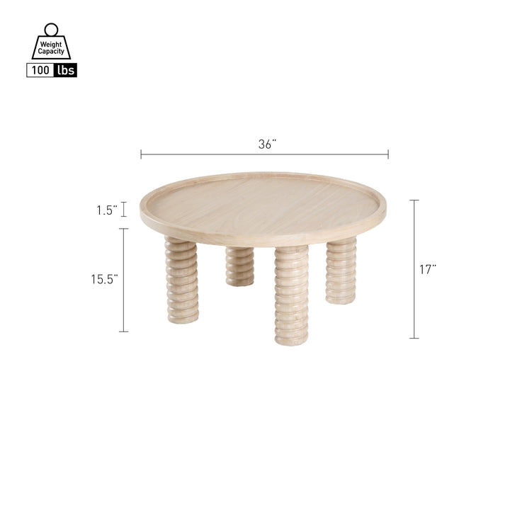 Crellin Coffee Table - Weathered Sand - view 2