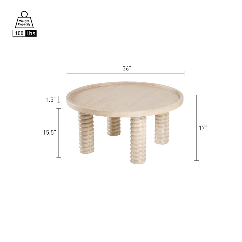 Crellin Coffee Table - Weathered Sand - view 2